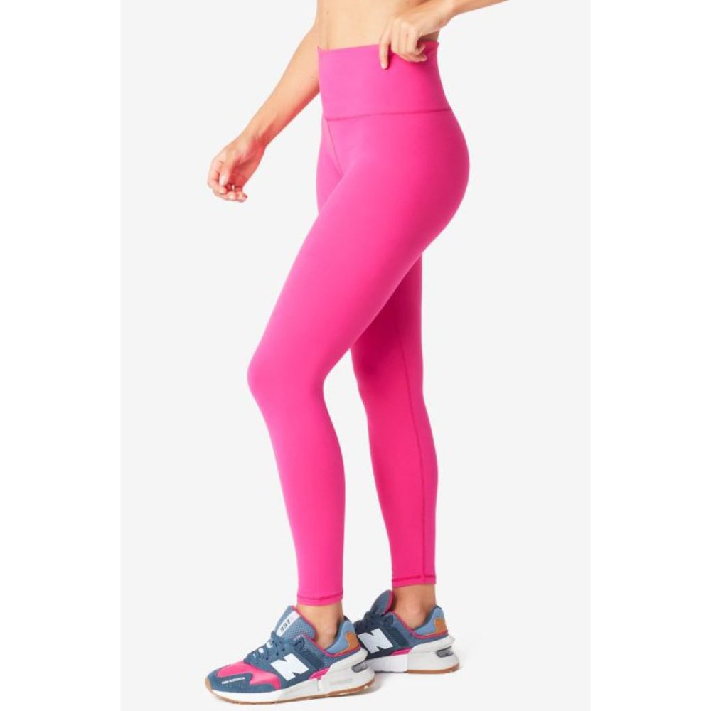 Zara Terez TLC Leggings Pink Fuchsia High-Rise Hi-Waist Skinny Pants Yoga Tights